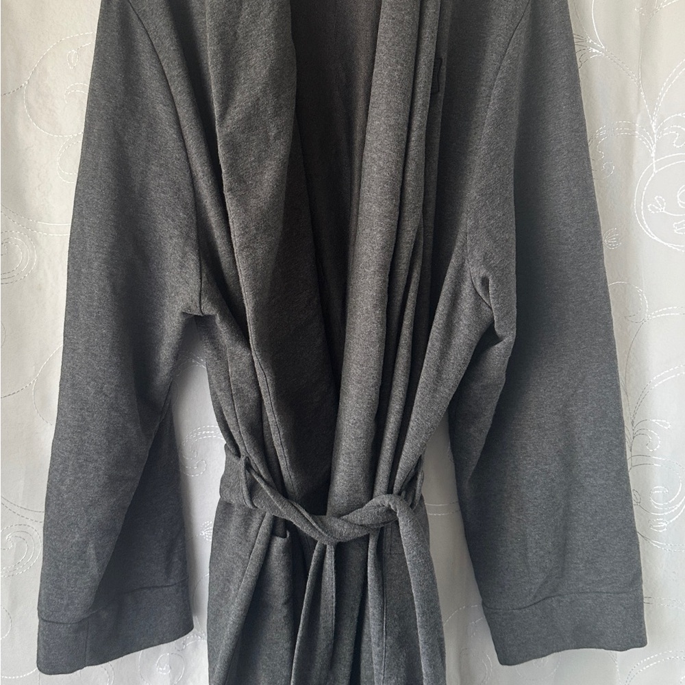 Savage X Fenty Charcoal Gray Knit Robe